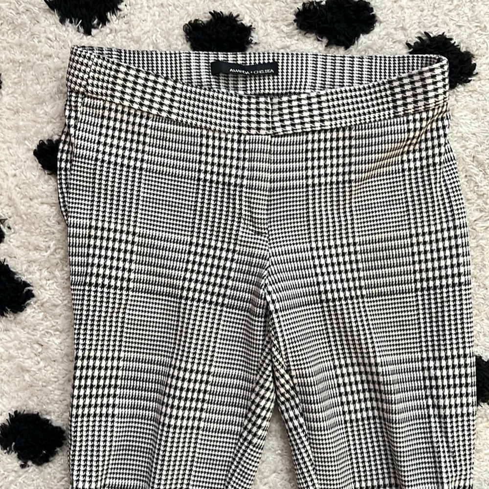 Amanda & Chelsea size 4 Black and White Houndstooth Pants - Picture 3 of 12